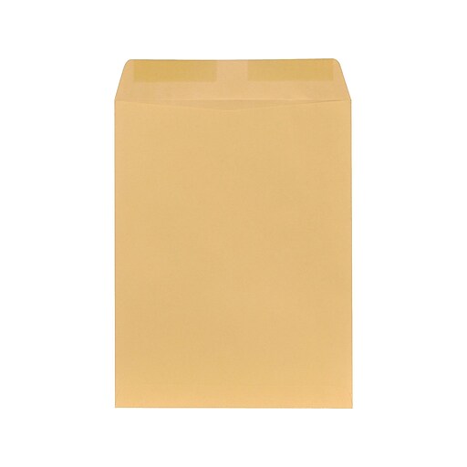 Staples Gummed Catalog Envelopes, 13" x 10", Brown Kraft, 250/Box