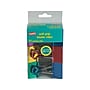 Staples Soft Grip 1.25" Binder Clips, Medium, Assorted Colors, 12/Pack (35313)~#|#~sp45960639_sc7