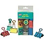 Staples Soft Grip 1.25" Binder Clips, Medium, Assorted Colors, 12/Pack (35313)~#|#~sp45960640_sc7