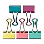 Staples Soft Grip 1.25" Binder Clips, Medium, Assorted Colors, 12/Pack (35313)~#|#~sp45960641_sc7