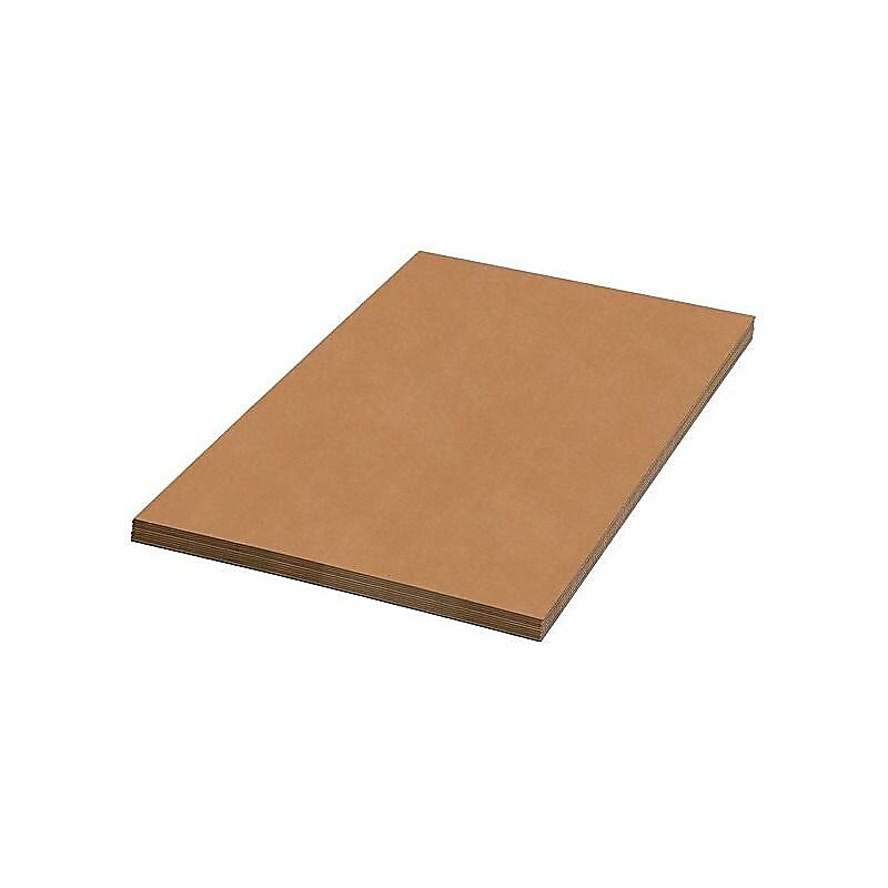 48" x 72" Corrugated Sheet, 200# Mullen Rated, Kraft, 5/Bundle (BSSP4872) image 1