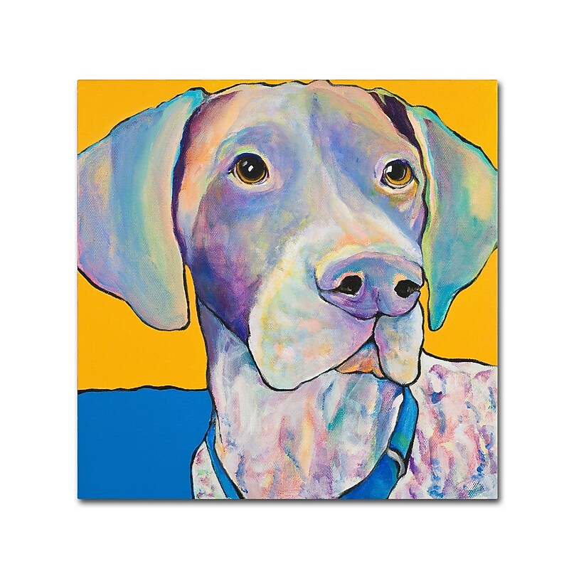 Trademark Fine Art Pat Saunders-White 'Blue' 18" x 18" Canvas Stretched (190836057160) image 1