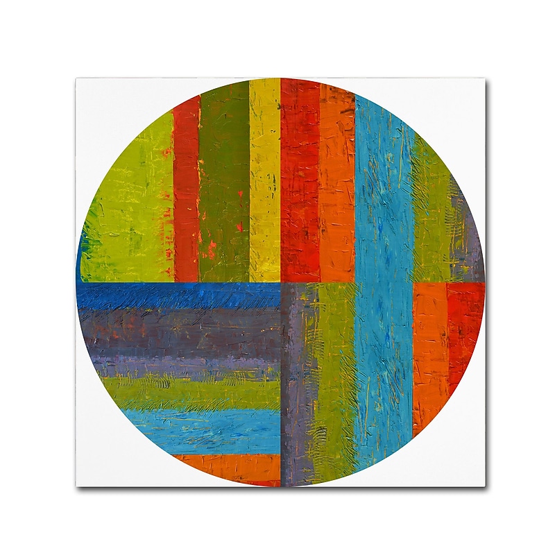 Trademark Fine Art Michelle Calkins 'Round' 14" x 14" Canvas Stretched (190836076307) image 1