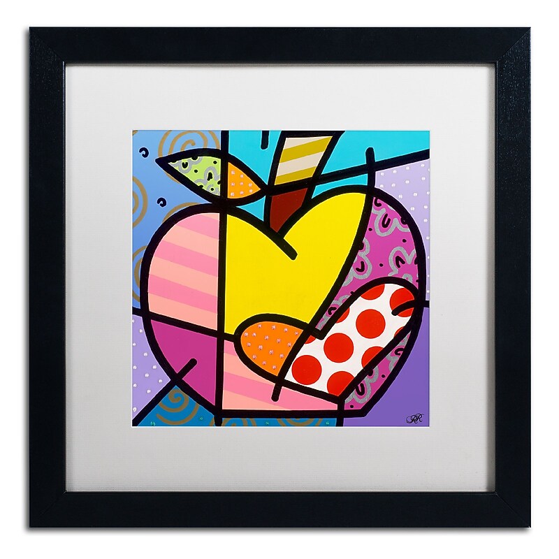 Trademark Fine Art Roberto Rafael 'Big Apple IV' 16" x 16" Matted Framed (190836279395) image 1