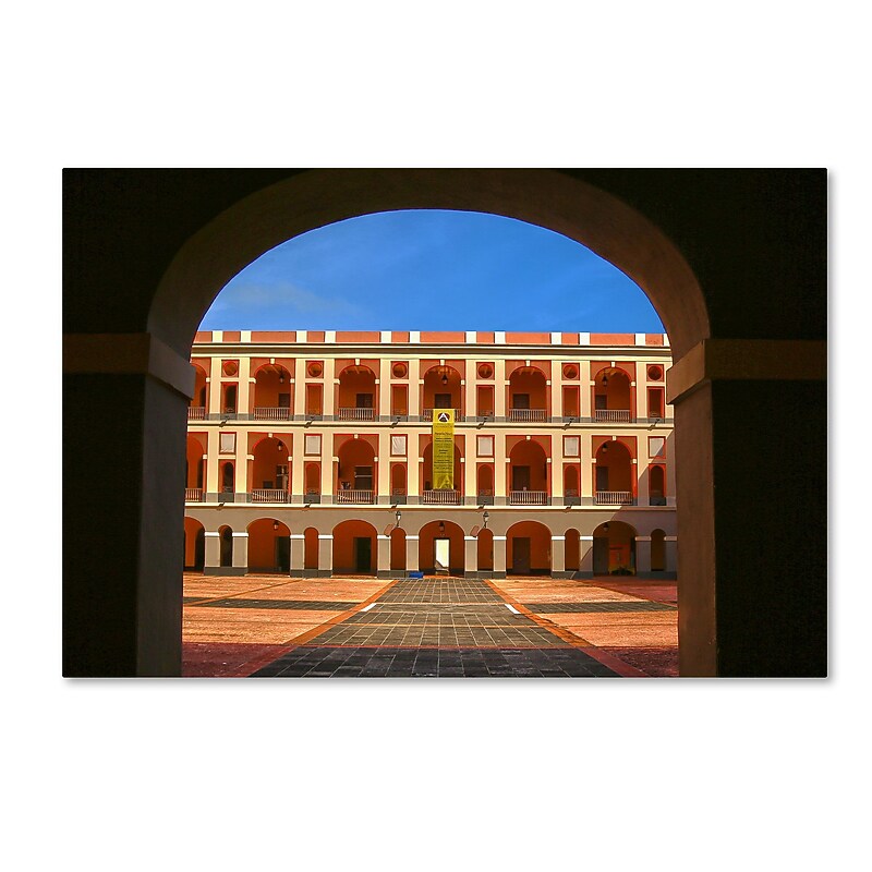 Trademark Fine Art CATeyes 'Ballaja Barracks' 12" x 19" Canvas Stretched (190836033379) image 1