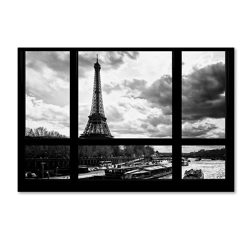 Trademark Fine Art Philippe Hugonnard 'Good Morning Paris!' 12" x 19" Canvas Stretched Art Print (190836118205) image 1
