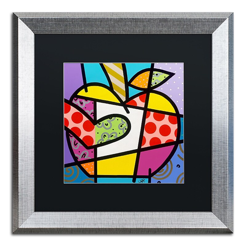 Trademark Fine Art Roberto Rafael 'Big Apple I' 16" x 16" Matted Framed (190836278947) image 1