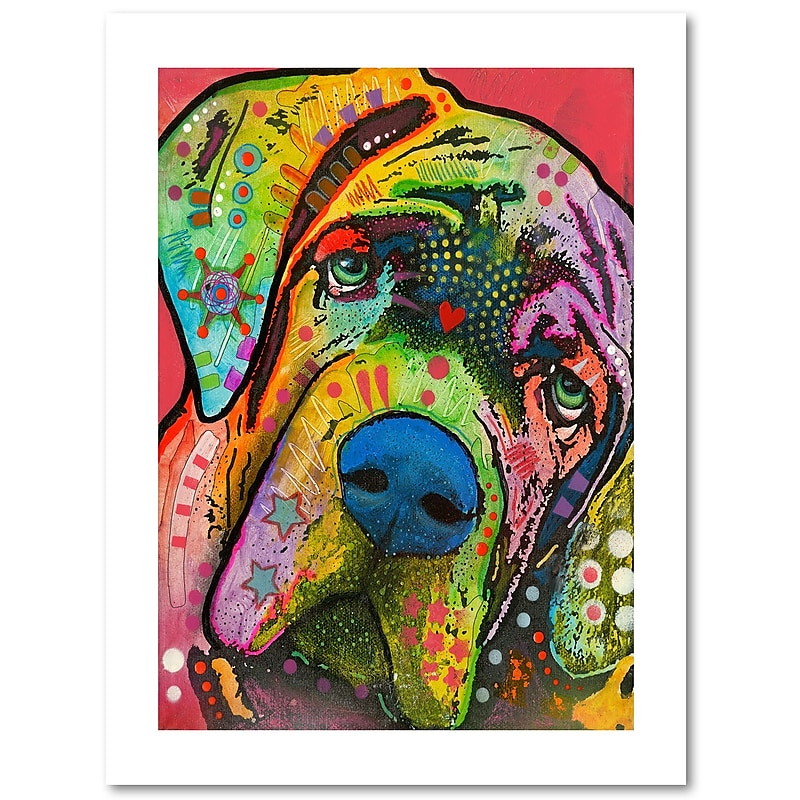 Trademark Fine Art Dean Russo 'Mastiff' 18" x 24" Paper Rolled Art Print (190836137121) image 1