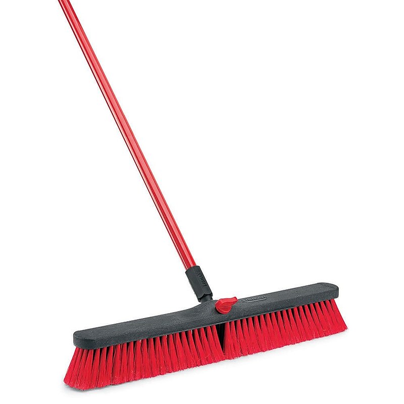 Libman 24” Multi-Surface Push Broom, Steel Handle, 4 Pack (#805) image 1