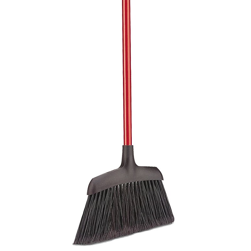 Libman Commercial 13" Angle Broom, Steel Handle, 6 Pack (#994) image 1