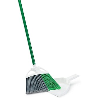 Libman Precision 11" Angle Broom with Dust Pan Set, 4 Sets/Carton (206)