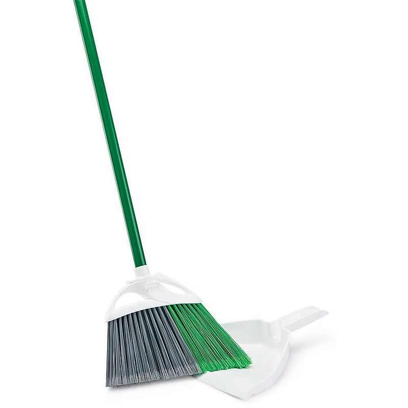 Libman Precision 11" Angle Broom with Dust Pan Set, 4 Sets/Carton (206) image 1
