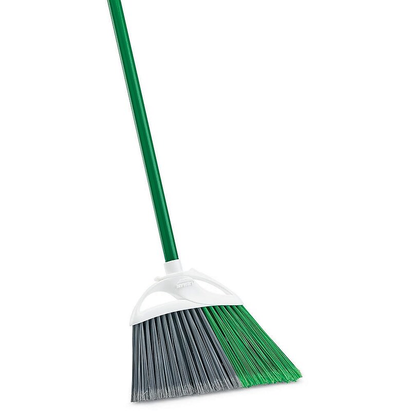 Libman Precision Angle 11" Broom, Steel Handle, 6/Pack (201) image 1