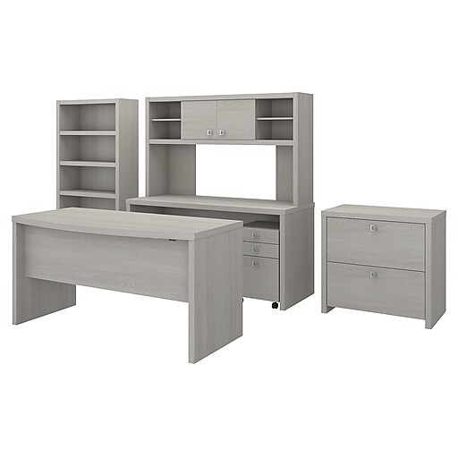Shop Staples For Office By Kathy Ireland Echo Bow Front Desk