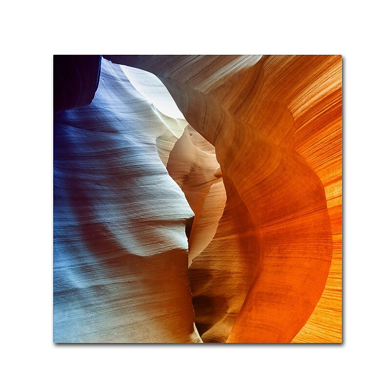 Trademark Fine Art Philippe Hugonnard 'Antelope Canyon' 14" x 14" Canvas Stretched Art Print (190836100149) image 1