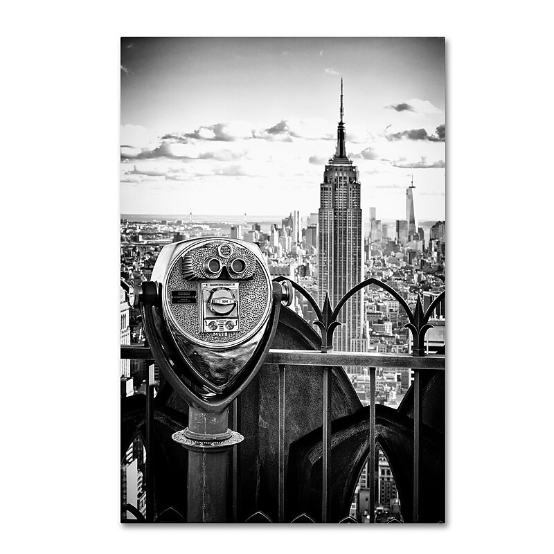 Trademark Fine Art Philippe Hugonnard 'Look Manhattan' 12" x 19" Canvas Stretched Art Print (190836112425) image 1