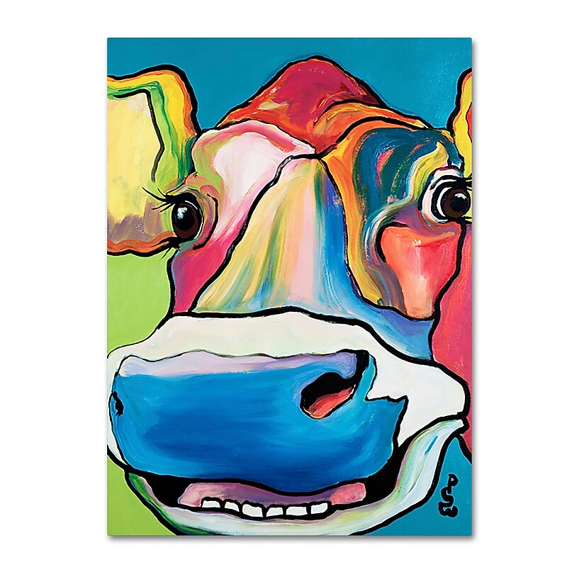 Trademark Fine Art Pat Saunders-White 'Dairy Queen' 14" x 19" Canvas Stretched Art Print (190836058914) image 1