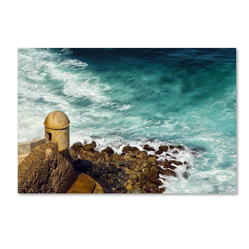 Trademark Fine Art CATeyes 'Castillo de San Felipe del Morro 12' 12" x 19" Canvas Stretched (190836035717) image 1