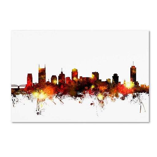 Trademark Fine Art Michael Tompsett 'Nashville Tennessee