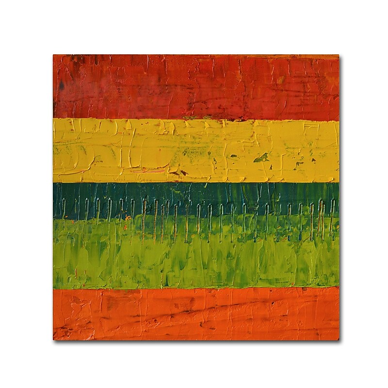 Trademark Fine Art Michelle Calkins 'Fence' 18" x 18" Canvas Stretched (190836100477) image 1