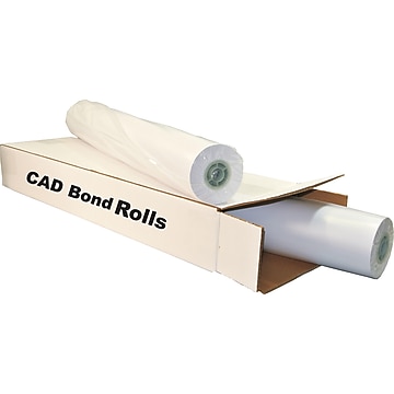 Alliance 20# Wide Format CAD Inkjet Bond Paper, 36" x 300', Uncoated, 2/Pack (36300)