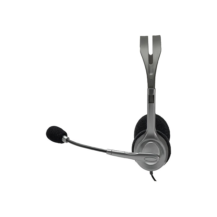 Logitech H111 3.5mm Stereo Computer Headset, On-Ear, Black (981