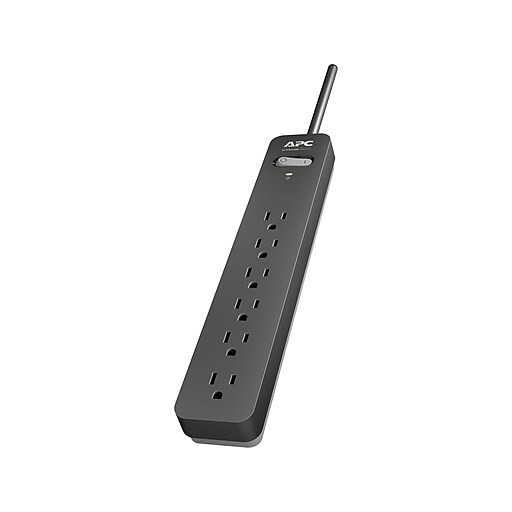 APC Essential SurgeArrest 6Outlets Surge Protector, 6' Cord (PE66