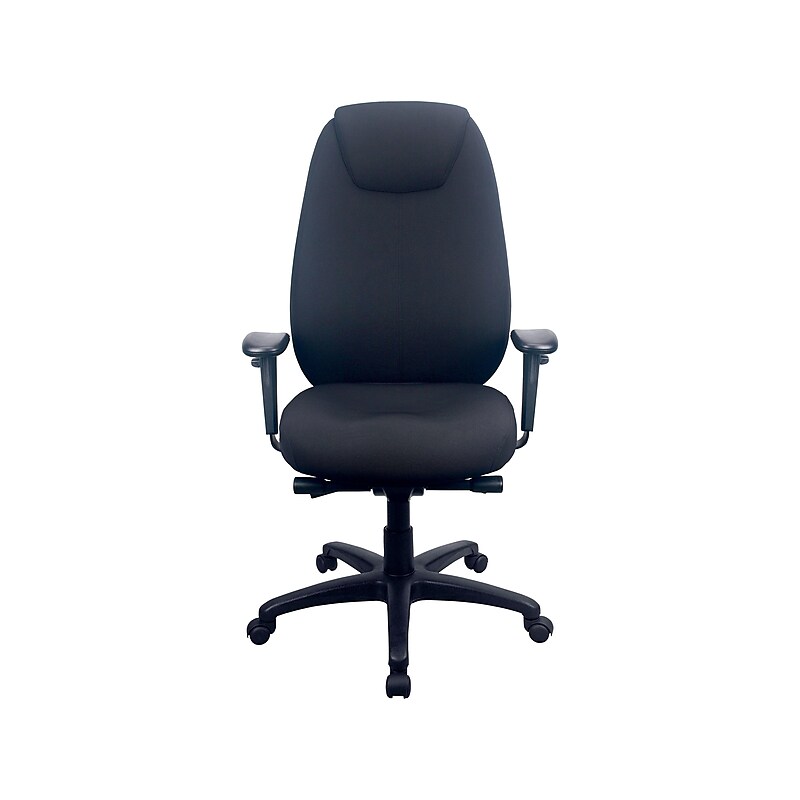 Tempur-Pedic Ergonomic Fabric Swivel Computer and Desk Chair, Black (TP6400-BLK) image 1