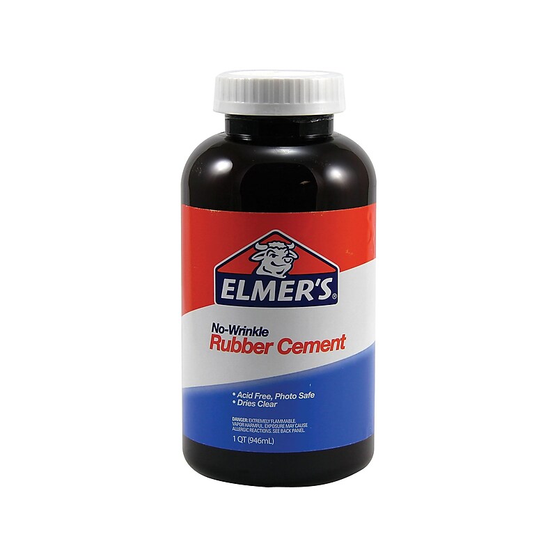 Elmer's No-Wrinkle Rubber Cement, 32 oz. (00233) image 1