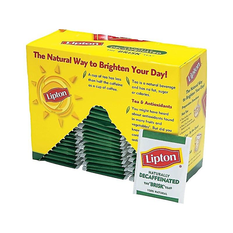 Lipton Decaf Black Tea Bags, 72/Box (TJL00290) image 1