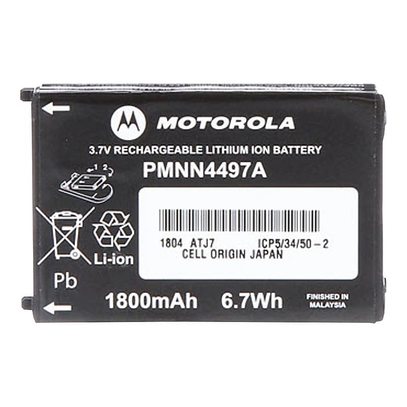 Motorola Li-on Battery for CLS Series Radios (PMNN4497) image 1
