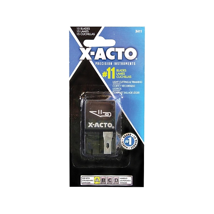 X-ACTO #11 Blade Dispenser, Black, 15/Pack (X411) | Staples
