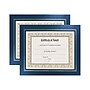 NuDell Vinyl/Cardboard Certificate Frames, Leatherette 2/Pack (21201)~#|#~sp46038429_sc7