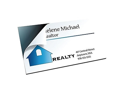 Peel And Stick Adhesive Magnetic Business Cards - Custom-Magnets