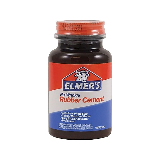 Rubber Cement 4 oz Jar With Applicator