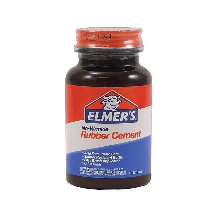 Amazon | Elmers 231 Rubber Cement 8oz Repositionable Rubber