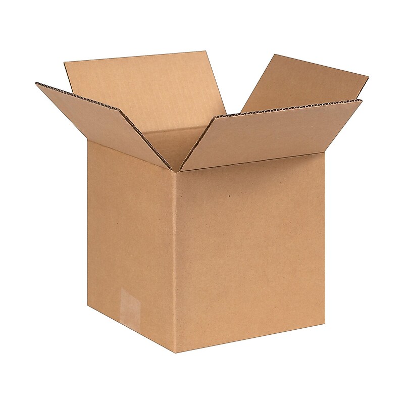 8" x 8" x 8", 32 ECT, Shipping Boxes, 25/Bundle (CW57260) image 1
