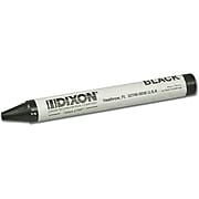 Dixon American Classic Professional Crayons, Black, Dozen (05005)