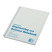 National Brand Engineering & Science Professional Notebook, 8.5" x 11", 60 Quad and College Sheets, White (33610)