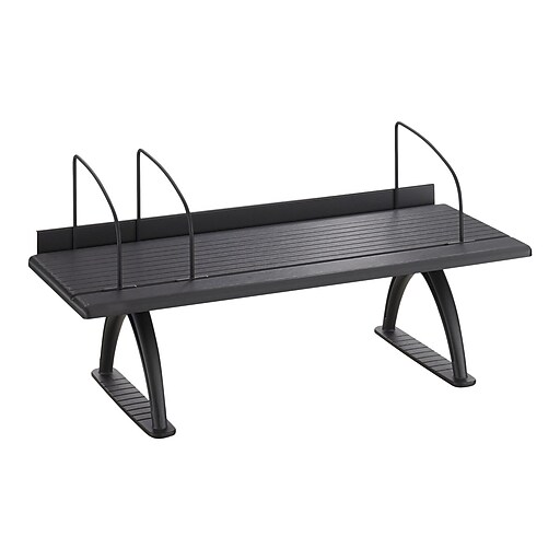 Safco® HeavyDuty Plastic Desk Shelf, 8"H x 30"W x 12"D at Staples