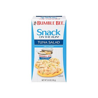 Bumble Bee Snack On The Run! Tuna Fish with Crackers, 3.5 oz., 12/Carton (AHF70777)
