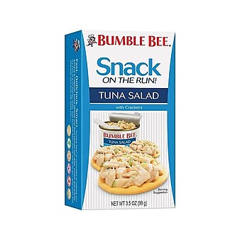 Bumble Bee Snack On The Run! Tuna Fish with Crackers, 3.5 oz., 12/Carton (AHF70777)
