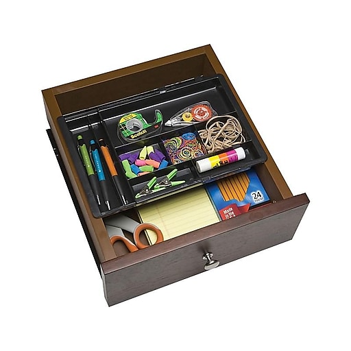 Dial Poly Drawer Organizer, Black (2DXK) at Staples