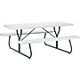 ICEBERG IndestrucTable TOO 1200 Series Picnic Table, Platinum (65923)~#|#~sp46039012_sc7