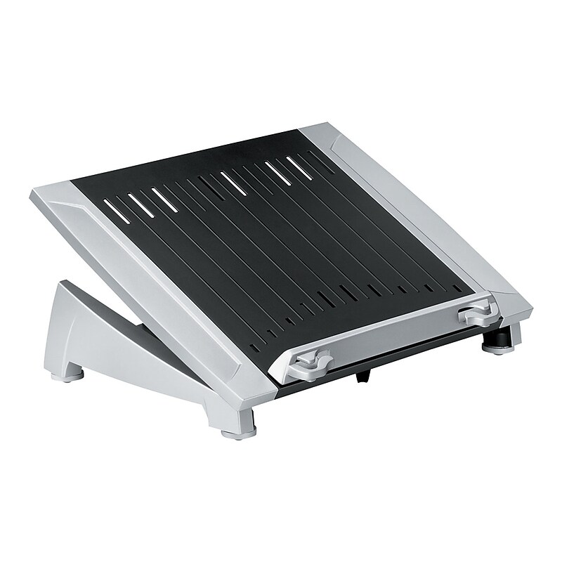 Fellowes Office Suites Plastic Laptop Riser, 6.5" x 15.06" x 10.5", Black/Silver (8036701) image 1