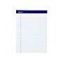 Ampad Perforated Notepads, 8.5" x 11.75", Wide Ruled, White, 50 Sheets/Pad, 12 Pads/Pack (TOP 20-360)~#|#~sp46039161_sc7