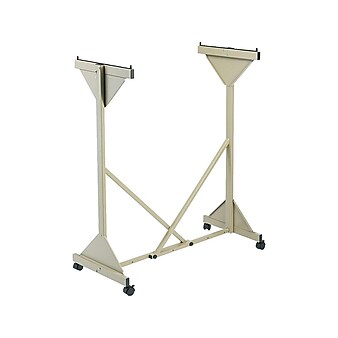 Safco Plan Center Metal Mobile Utility Cart with Lockable Wheels, Tropic Sand (5060)