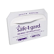 Safe-T-Gard Paper Toilet Seat Covers, 14.5"H x 17"W, 5000/Carton (47046)