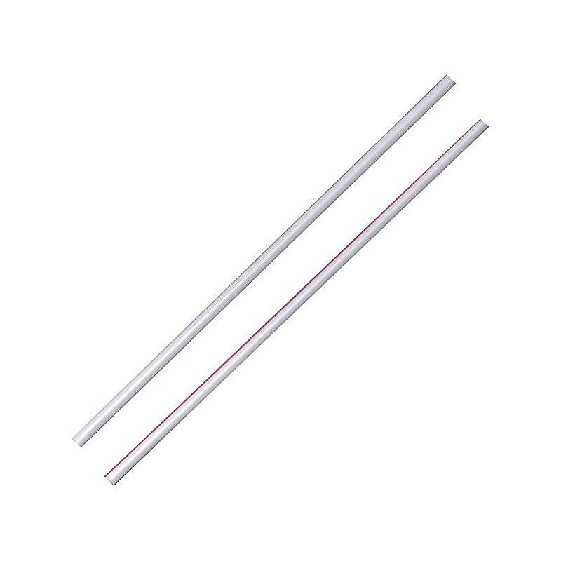 Dixie White/Red Plastic Stirrers, 1000/Box, 10 Boxes/Carton (HS5CC) image 1