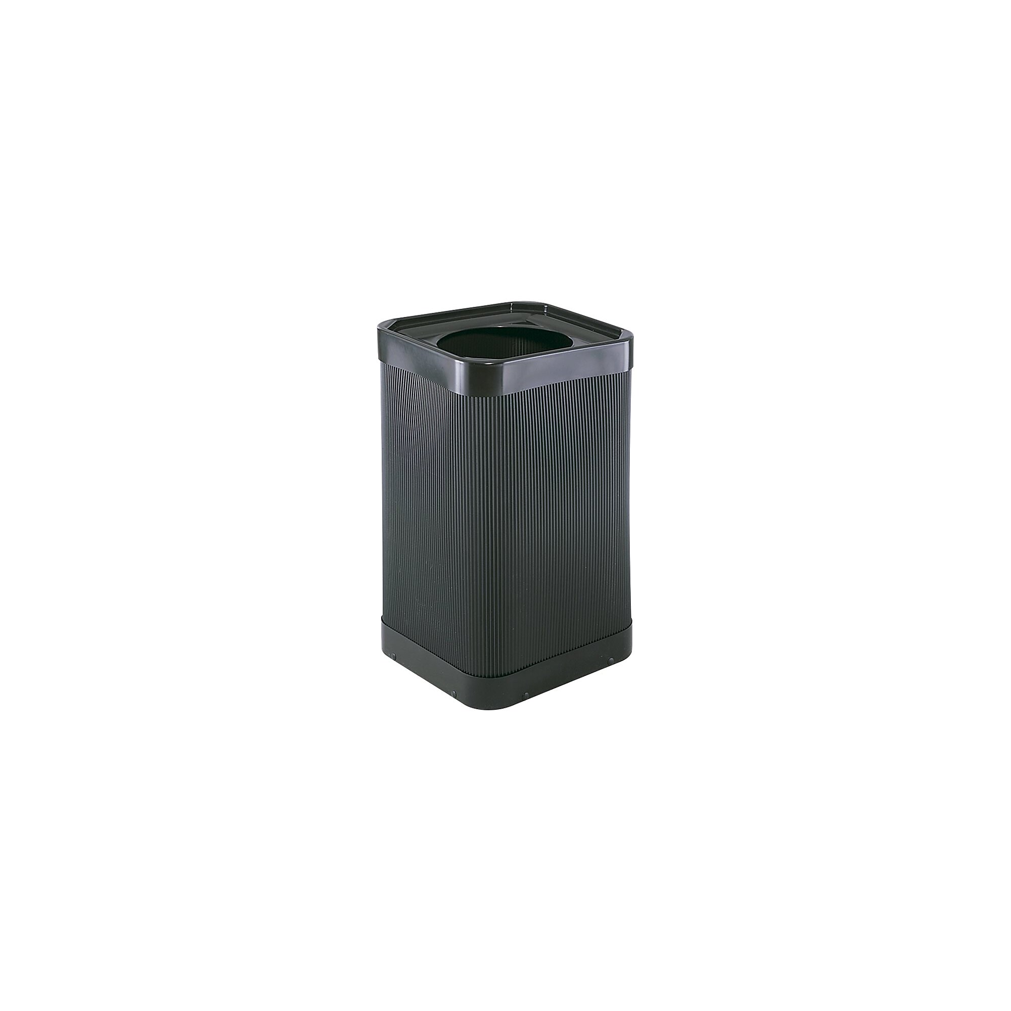 Safco At-Your-Disposal Outdoor Trash Can With Lid, Black HDPE, 38 Gal. (9790BL) Sansujyuku sansujyuku.com